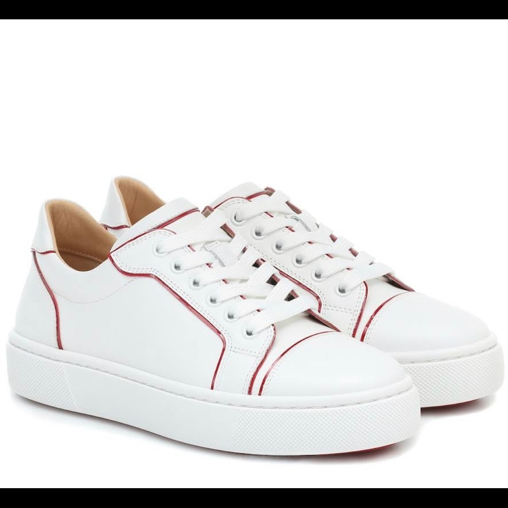 Christian Loubitone vieirissima flat calf/patent brand new